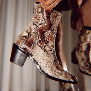 Therapy ‘Pablo’ Snake Print Boots